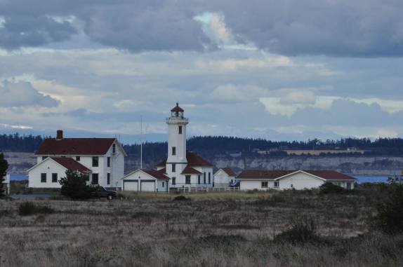 O farol de Port Townsend, no estado de Washington, oeste dos Estados Unidos